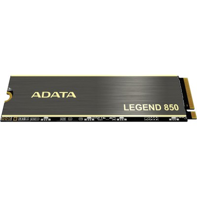 Твердотельный накопитель ADATA SSD LEGEND 850, 2TB, M.2(22x80mm), NVMe 1.4, PCIe 4.0 x4, 3D NAND, R/W 5000/4500MB/s, IOPs 400 000/550 000, TBW 2000, DWPD 0.54, with Heat Sink (5 лет)