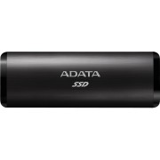 Твердотельный накопитель ADATA External SSD SE760, 512GB, Type-C, USB 3.2 Gen2, R/W 1000/800 MB/s, 122x44x14mm, Black (3 года)