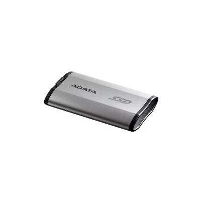 Твердотельный накопитель ADATA External SSD SD810, 2000GB, Type-C, USB 3.2 Gen2х2, up to R/W 2000/2000 MB/s, 72.7x44x12.2mm, Silver (5 лет)