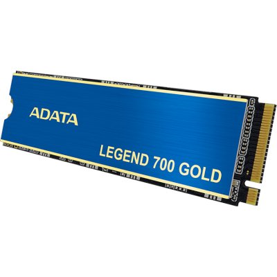 Твердотельный накопитель ADATA SSD LEGEND 700 GOLD, 1024GB, M.2(22x80mm), NVMe 1.4, PCIe 3.0 x4, 3D NAND, R/W 2000/1600MB/s, IOPs 130 000/280 000, TBW 320, DWPD 0.3, with Heat Sink (3 года)