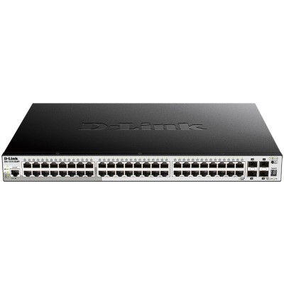 Сетевой коммутатор DGS-1510-52XMP SmartPro L2+ Stackable Switch 48x1000Base-T PoE D-Link