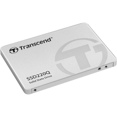 Твердотельный накопитель Transcend SSD SSD220Q, 1000GB, 2.5" 7mm, SATA3, QLC, R/W 550/500MB/s, IOPs 57 000/79 000, TBW 200, DWPD 0.19 (3 года)