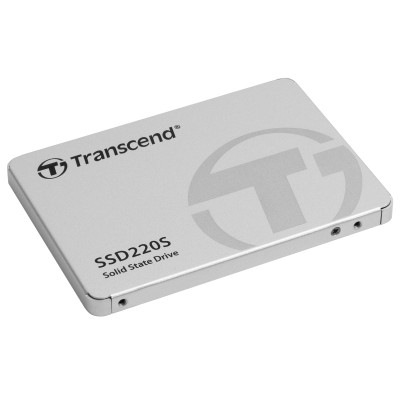 Твердотельный накопитель Transcend SSD SSD220S, 240GB, 2.5" 7mm, SATA3, 3D TLC, R/W 500/330MB/s, IOPs 40 000/75 000, TBW 80, DWPD 0.3 (3 года)
